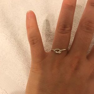 Celtic promise knot ring
